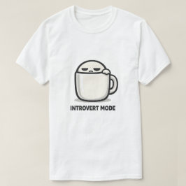 Introvertläge På - Sött Trött Karaktär Kaffemumma T Shirt