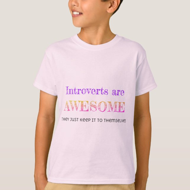 Introverts är enorm t shirt (Framsida)