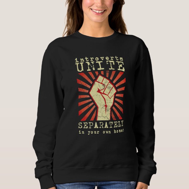 Introverts Nerd Geek Home Separate Personality T Shirt (Framsida)