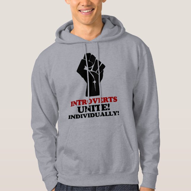 Introverts Unite Hoodie (Framsida)