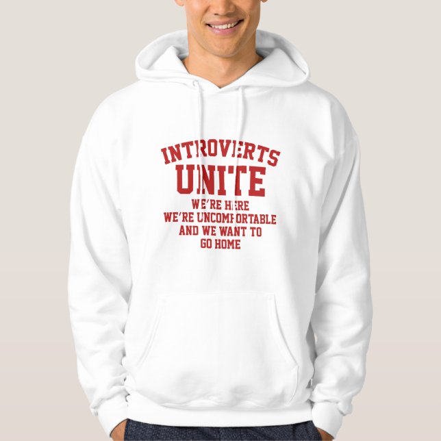 Introverts Unite Hoodie (Framsida)