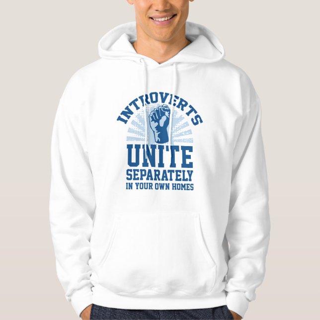 Introverts Unite Hoodie (Framsida)