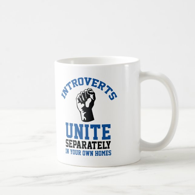 Introverts Unite Kaffemugg (Höger)