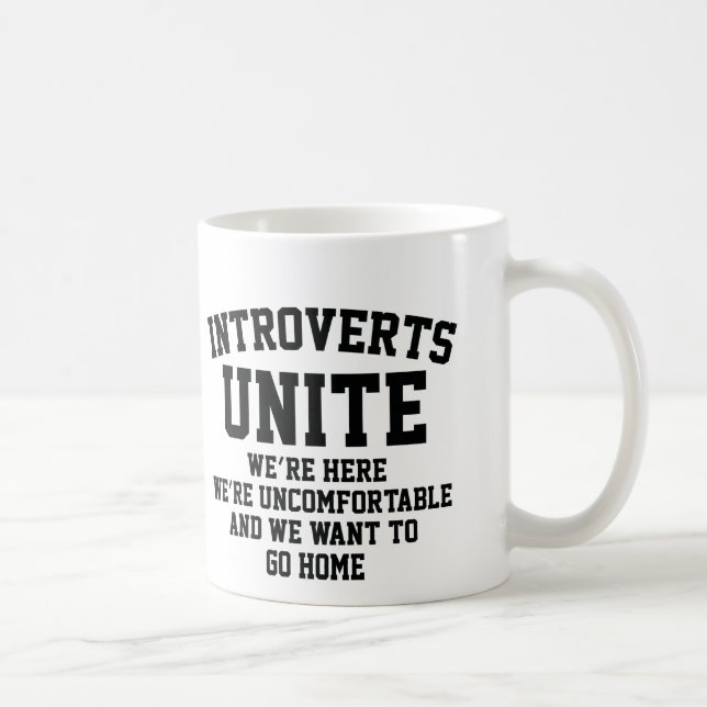 Introverts Unite Kaffemugg (Höger)