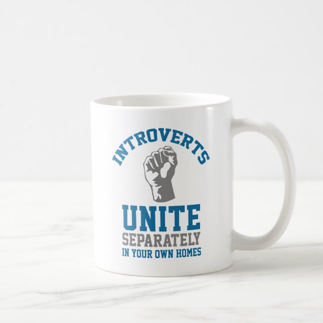 Introverts Unite Kaffemugg (Höger)