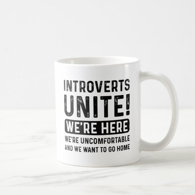 Introverts Unite Kaffemugg (Höger)
