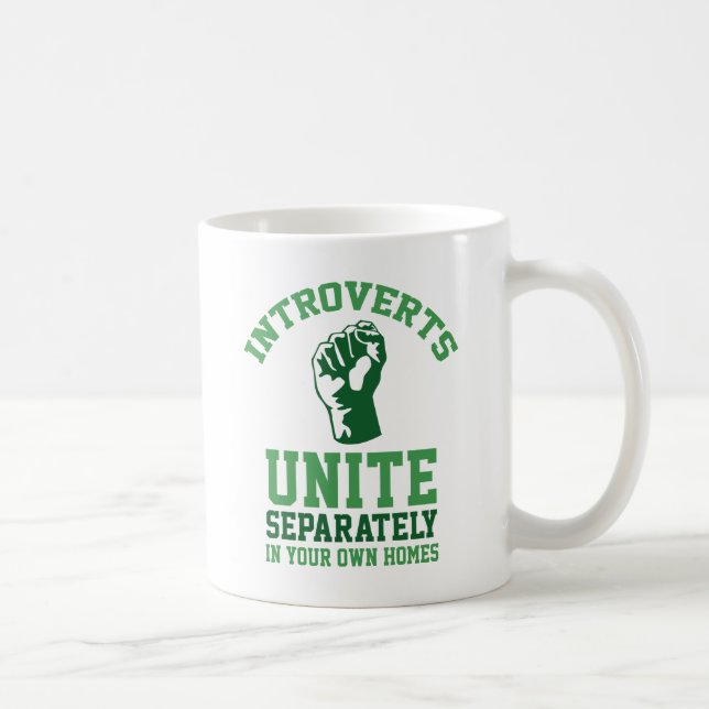 Introverts Unite Kaffemugg (Höger)