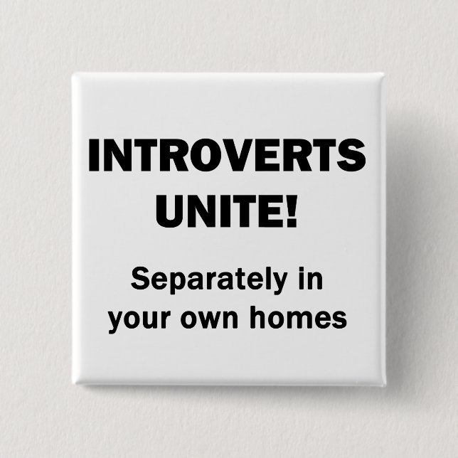 Introverts Unite! Knapp (Framsida)