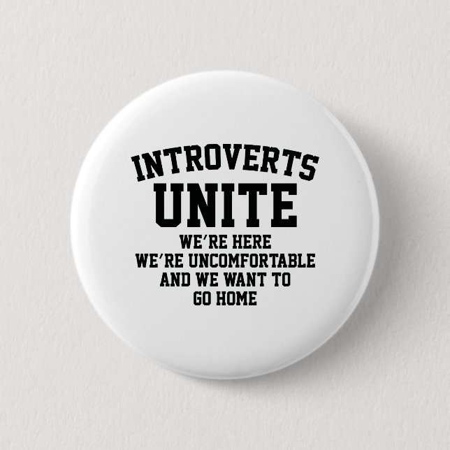 Introverts Unite Knapp (Framsida)