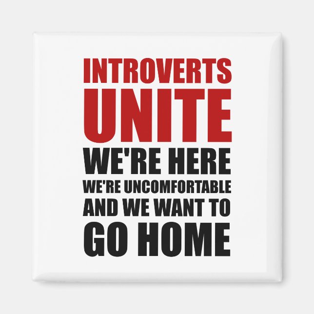 Introverts Unite Magnet (Framsidan)