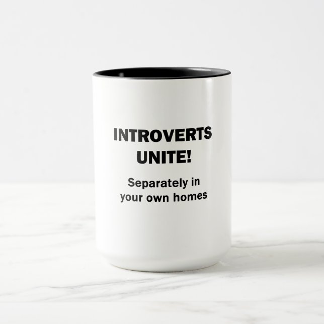 Introverts Unite! Mugg (Center)