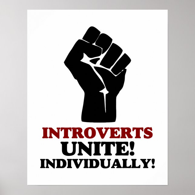 Introverts Unite Poster (Framsidan)