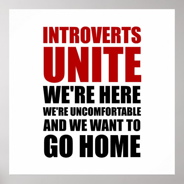Introverts Unite Poster (Framsidan)