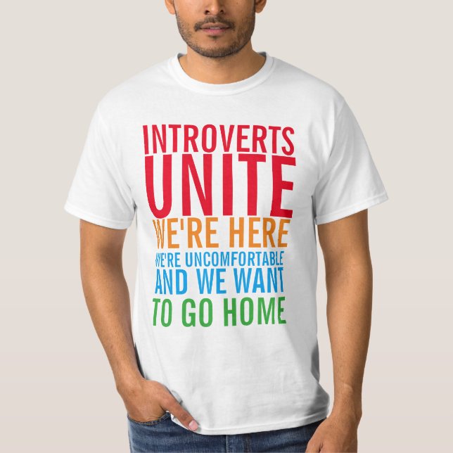 INTROVERTS UNITE T-Shirt (Framsida)