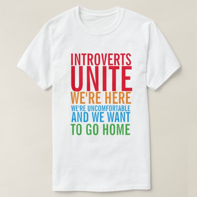 INTROVERTS UNITE T-Shirt (Design framsida)
