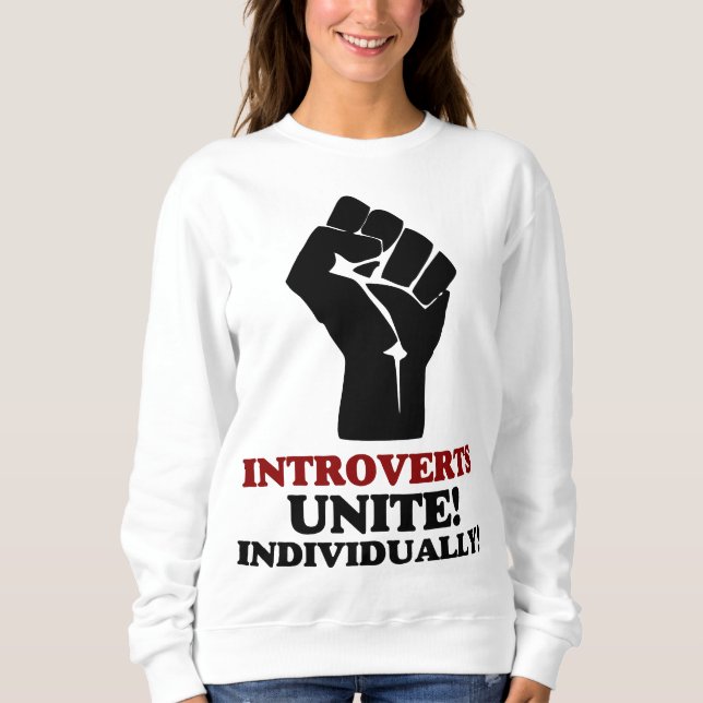 Introverts Unite T Shirt (Framsida)