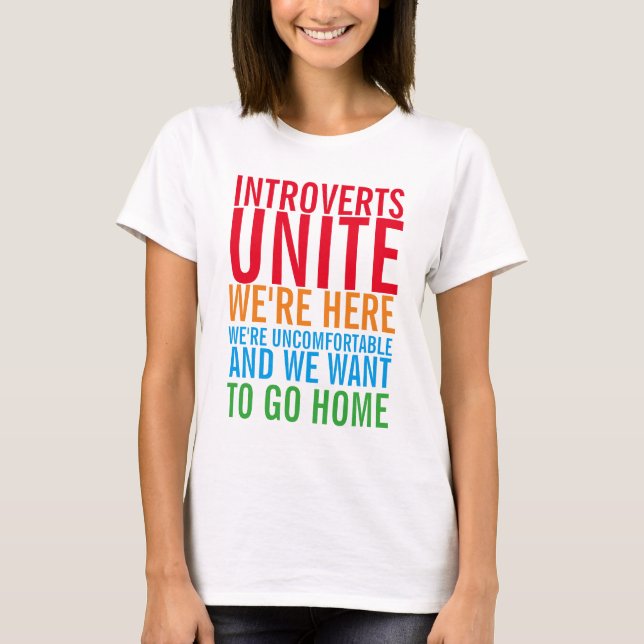 INTROVERTS UNITE T-Shirt (Framsida)