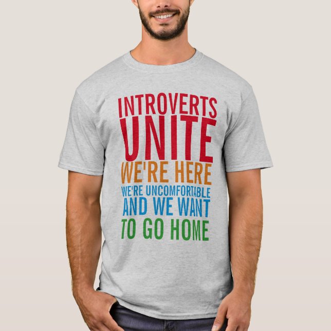 INTROVERTS UNITE T-Shirt (Framsida)