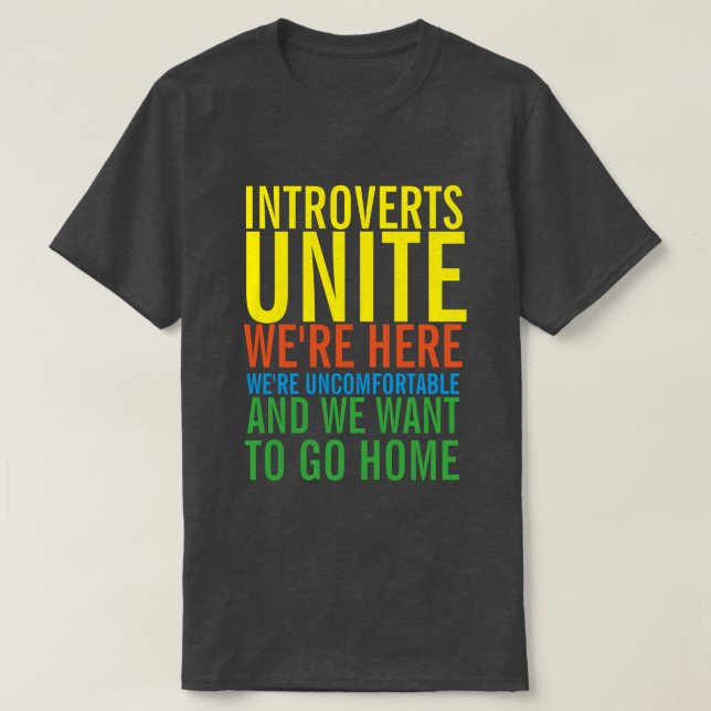 INTROVERTS UNITE T-Shirt (Design framsida)