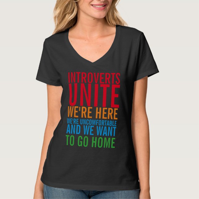INTROVERTS UNITE T-Shirt (Framsida)