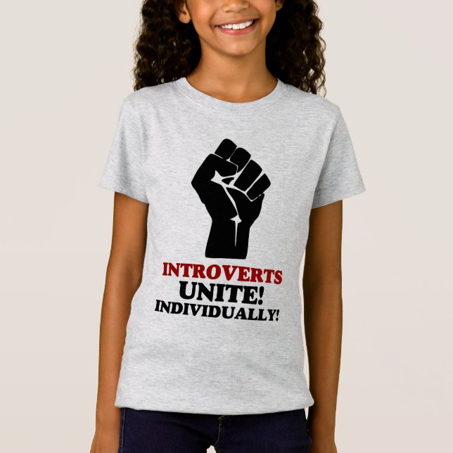 Introverts Unite T Shirt (Framsida)