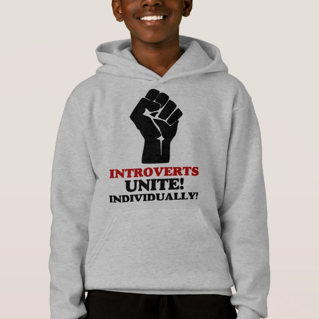Introverts Unite T Shirt (Framsida)