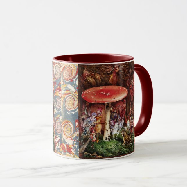 INTRUDER Frog and Fairies Under Red Mushroom Magic Mugg (Framsida höger)