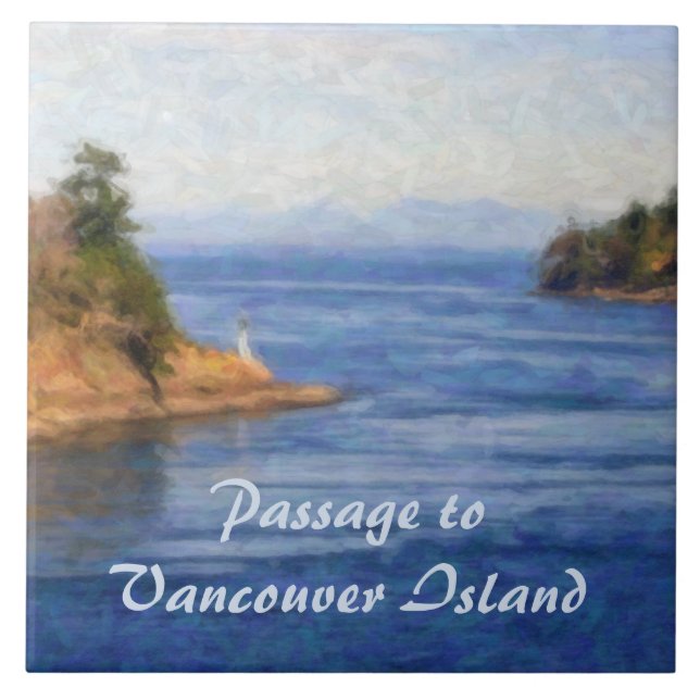 Intryck av Victoria, belägger med tegel B.C. Kakelplatta (Framsidan)