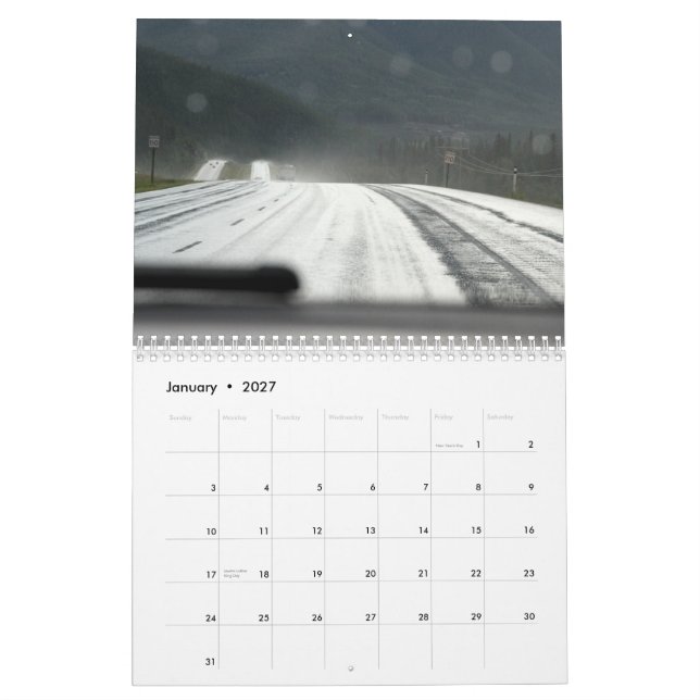 intryck från Kanada Kalender (Jan 2027)