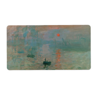 Intryck Soleil Levant vid Claude Monet 1872 Fraktsedel