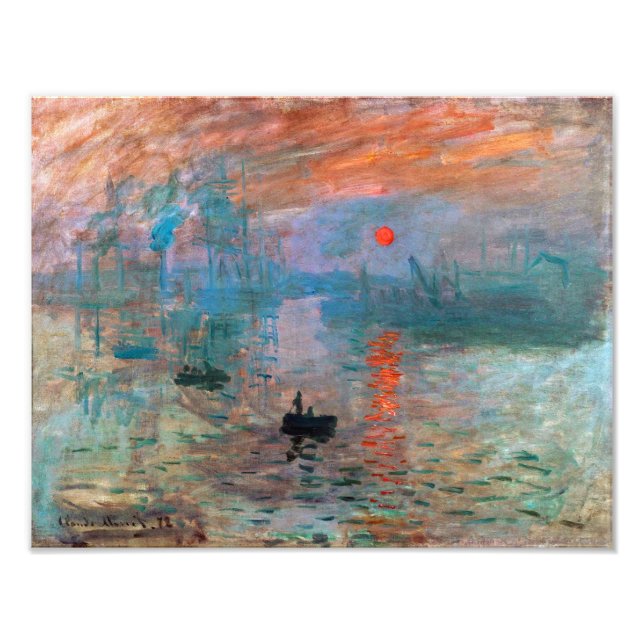 Intryck, soluppgång | Claude Monet | Fototryck (Framsidan)