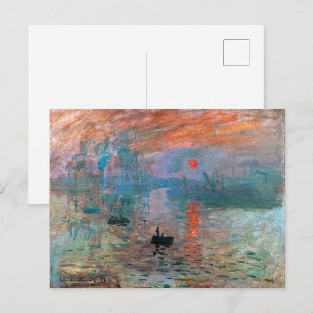 Intryck, soluppgång | Claude Monet | Vykort (Fram/baksida)