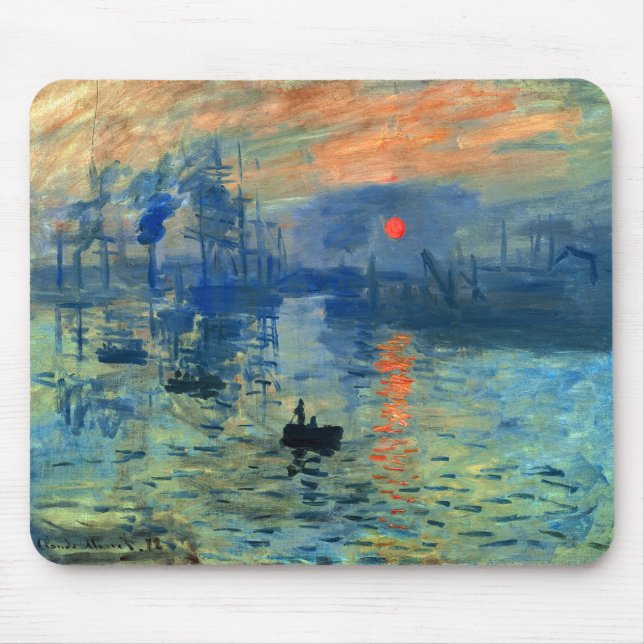 Intrycksoluppgång, Soleil Levant, Claude Monet Musmatta (Framsidan)