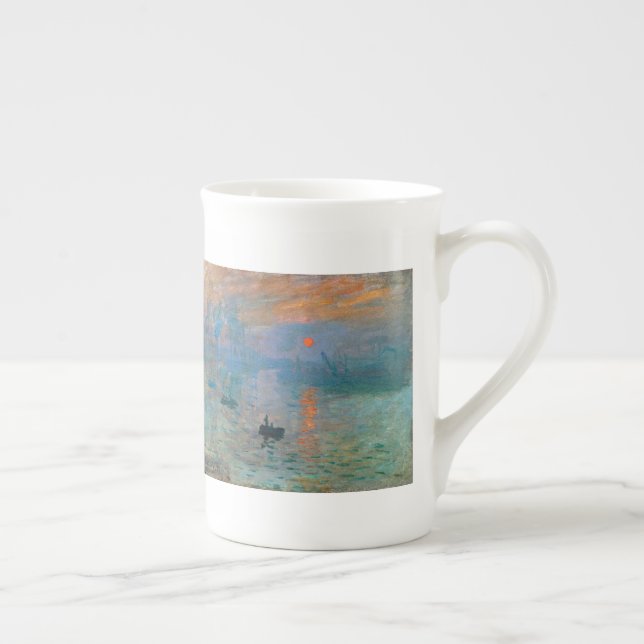 Intrycksoluppgång vid Claude Monet Benporslin Mugg (Höger)