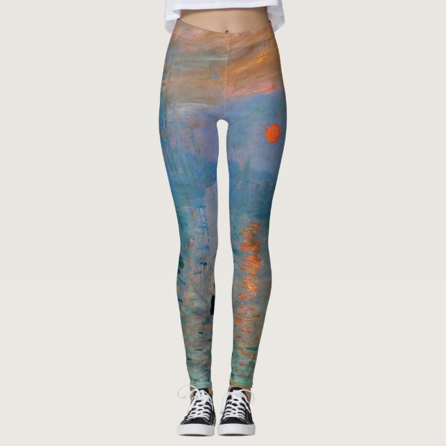Intrycksoluppgång vid Claude Monet Leggings (Framsida)
