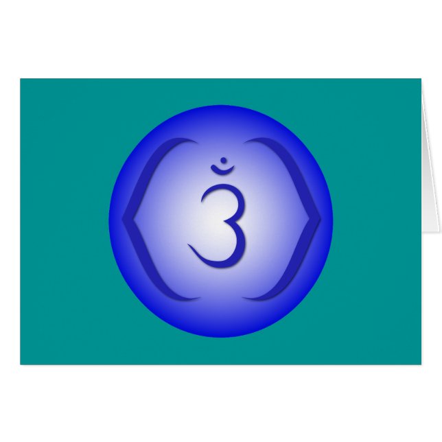 Intuition Chakra - Ajna Hälsningskort (Framsidan Horizontal)