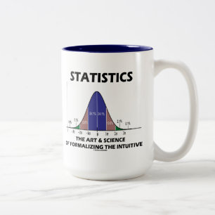 Intuitiv statistikkonstvetenskap av att Två-Tonad mugg