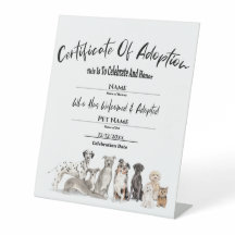 Intyg om adoption av sällskapsdjur