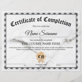 Intyg om deltagande-kurs