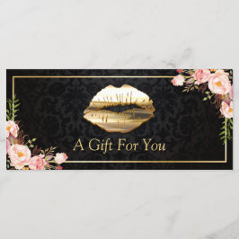 Intyg om gåva av Blommigten Beauty Salon Guld