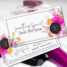 Intyg om gåva av färgämne Wildblomma Vår