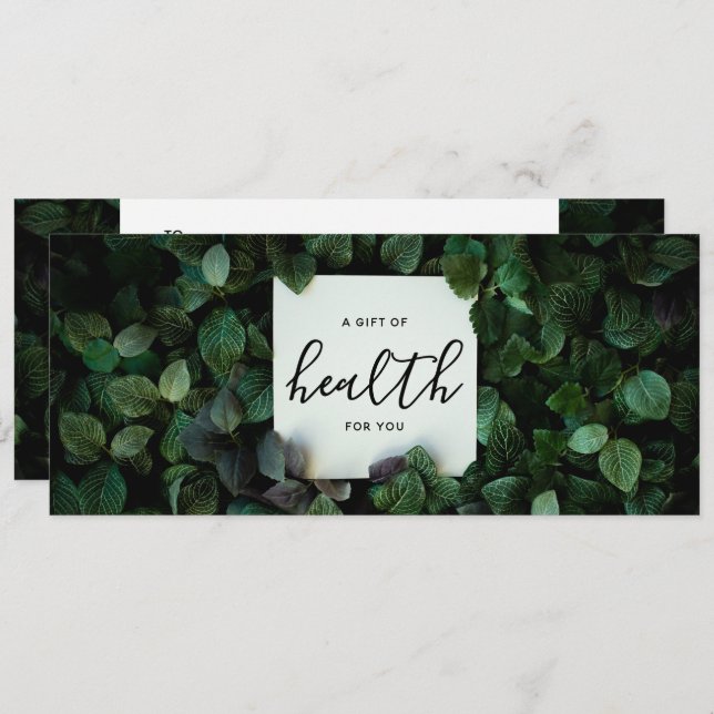 Intyg om gåva av vårdgåva av hälso- och sjukvård (Fram/baksida)