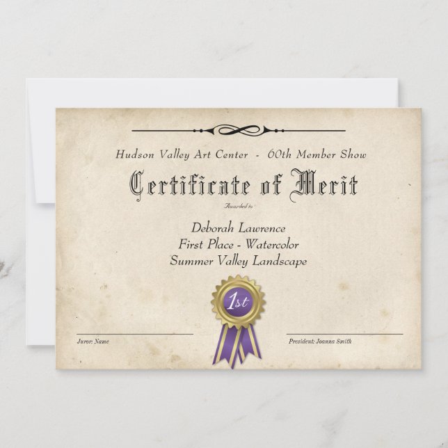 INTYG OM TILLDELNING AV VISERINGAR (Framsida)