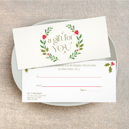 Intyg om utandning av elegant Helgdag Reklamkort