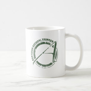 Intygad rationell tänkare kaffemugg
