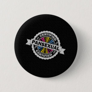 Intygat Pansexual frimärke Knapp