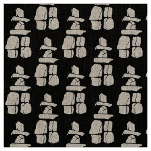 Inuit Art Fabric Vancouver Inukshuk Fabrics Linens Tyg