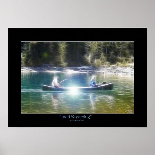 Inuit Dreaming Native American Art Theme Poster (Framsidan)