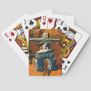 Inuit Eskimo Inukshuk Card Deck Casinokort