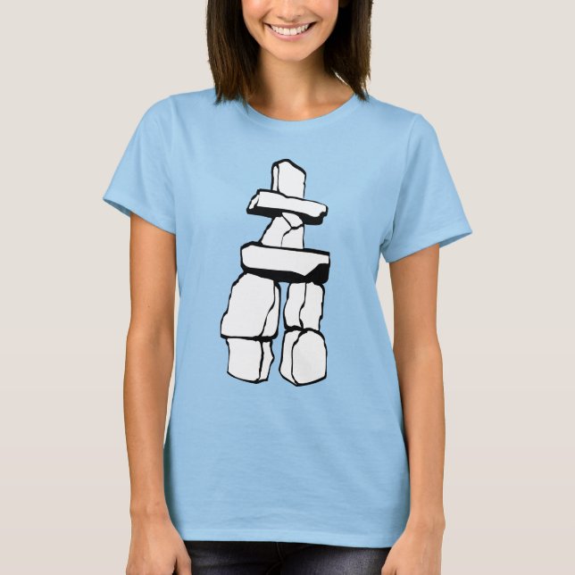 Inuit Inukshuk Shirt för kvinnor Tee Shirt (Framsida)
